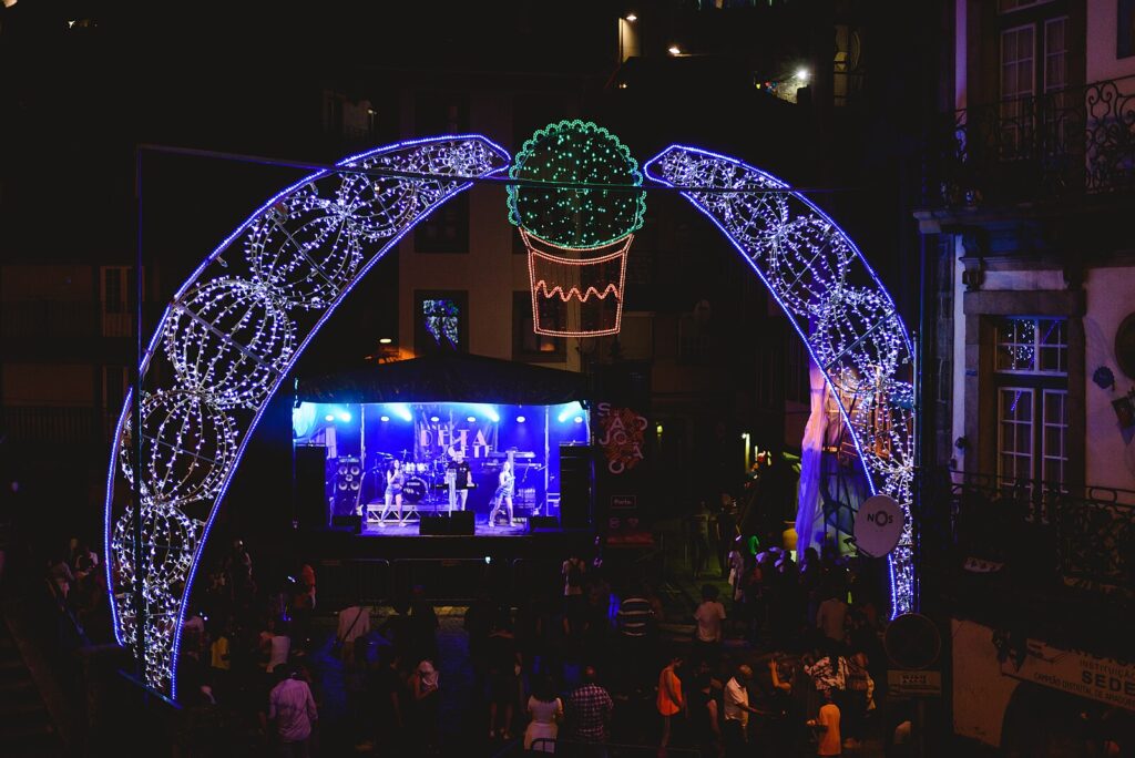 festa de são joão no porto, portugal.