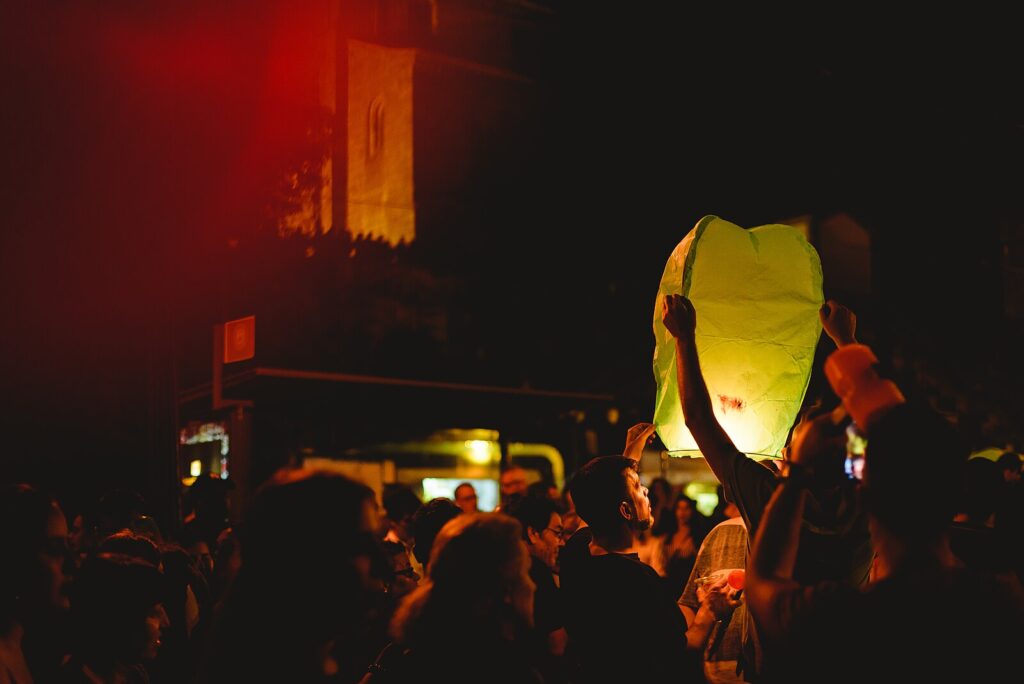 festa de são joão no porto, portugal.